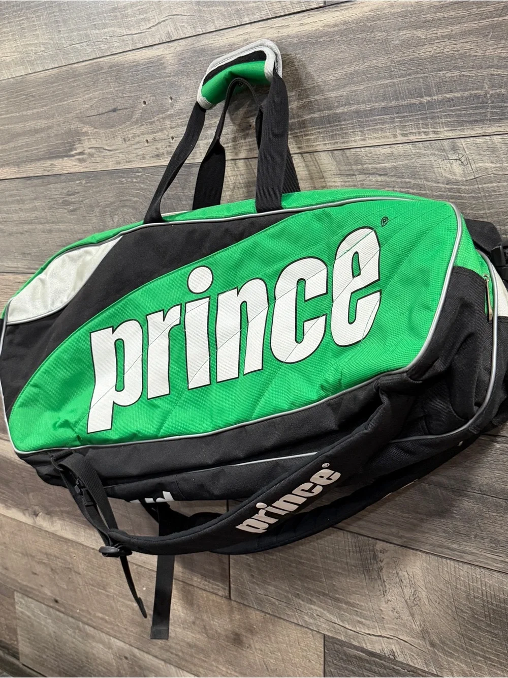 Prince Green & Black Duffel Team Tennis Bag